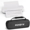 MUNBYN Mobiler Drucker Bluetooth Thermodrucker A4 203DPI Inkless Printer Kompatibel mit Android & iOS für Handy & Laptop, Tragbarer Drucker mit Aufbewahrungstasche, ITP04, Weiß