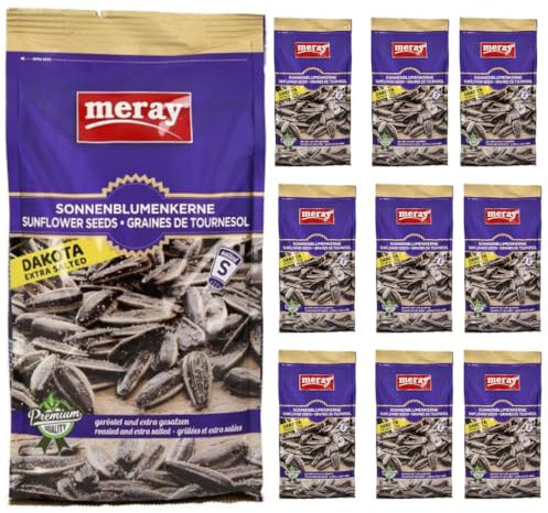 Con Pufai Grocery, semillas de girasol Dakota extra saladas, 250 gramos x 10 unidades