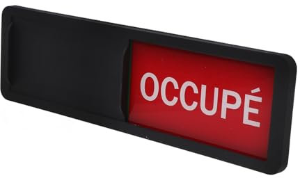 Gatuida Indicateur De Statut De Porte Coulissante Panneau Vacant Occupé Pour Bureau Salle De Réunion Hôtel Et Hôpital Signalisation De Confidentialité Pratique Et Élégante