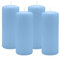 4er Set Adventskranzkerzen Blue Bell Hellblau Ø 60 x 120 mm