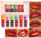 6 Colors Korean Liquid Lipstick Set, Long Lasting Waterproof Lip Tint Stain, High Pigmented Non-Stick Cup Lip Makeup for Women