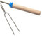 Ciieeo 1 STK Marshmallow-Röststab spieße Grillen Barbecue skewers Extendable Barbecue Fork Sausage Skewer Marshmallows für Smores Smores-Sticks aus Edelstahl Wurstspieß Hölzern
