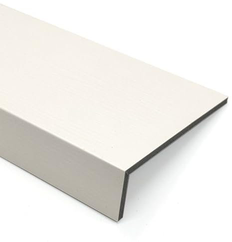 YIYHFKM Weiße Holzmaserung Acryl Fensterbank Abdeckung, breite Fensterbank im Freien und innen Ersatz Brett, Breite 10cm, 15cm, 20cm, 25cm, 30cm, 35cm, 40cm