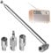 DAB FM Radio Aerial Antenna, 75 Ohm Indoor Digital Telescopic Aerial Antenna, HiFi AV Stereo Receiver Mini System, F Type 3.5mm Male Plug Connector ​with 3 Adapters