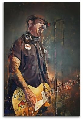 TRFJHDTRE Poster, Motiv: Musiker Mike Ness, dekoratives Gemälde, Leinwand, Wandposter und Kunstdruck, moderne Familienschlafzimmer-Dekoration, Poster, 40 x 60 cm