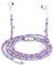 Coolden USB C Kopfhörer mit Kabel Perlen Typ C In Ear Kopfhörer HiFi Stereo Ohrhörer mit Magnetische Schnalle Mikrofon und Lautstärkeregler für iPhone 16/15 Samsung Galaxy S25/S24 iPad Pro/Air Violett