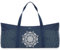 Gonex Yogatasche, Extra Große Canvas Sporttasche mit Wasserdichtem Fach & Metallreißverschluss, Für Matte & Blöcke, Stylische Tragetasche für Damen, Ideal für Yoga, Pilates, Reisen, Blau
