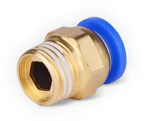 5 Pièces Raccords Pneumatiques Rapides À Insertion Directe 4mm 6mm 8mm 10mm X M5 M6 M8 M10 M12 M14 M16 M20 Filetage Mâle Droit(6mm-M8x1.25 5PCS)