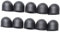 Housoutil 20pcs Mute Silicone Touch Pen Tip Case Cover per Stylus Touchscreen Penne Durevole Protettiva Pelle per Uso Tablet Nero