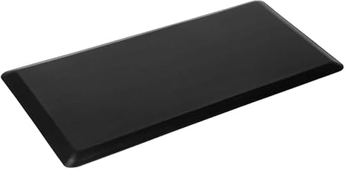 Marlow Anti Fatigue Mat Standing Desk Rug - Comfort Foam Cushioned Mat - Non-Slip and Waterproof for Standing Desk, Kitchen, Home Office or Any Floor (71cm x 44cm, Black)