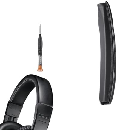 INF Protein-Leder-Kopfbügelpolster kompatibel mit Audio-Technica ATH M50 Series, Memory-Schaum-Kissen mit Schraubendreher, Ersatzpolster für ATH M50X/M50XBT, Schutz & Ganztägiger Komfort