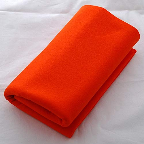 100% Pure Wool Felt Fabric - 1mm Thick - International Orange - 40cm x 50cm