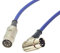 Angled Midi Lead. Pedal Board Cord, Keyboard, Synth, Foot Switch Cable. 5 Pin Din (8m, Blue)