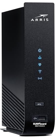 ARRIS SURFboard (24 x 8) DOCSIS 3.0 Cable Modem Plus AC2350 Dual Band WiFi Router, aprobado para Cox, Spectrum, Xfinity y más (SBG7400AC2)