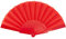 Oblique Unique® Handfächer Damen Fächer Ausklappbar Wandfächer Hochzeit Tanzen Karneval Fasching Party - Farbe wählbar (Rot)