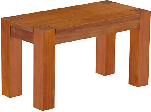 Sitzbank 80 cm Rio Kanto Kirschbaum Pinie Massivholz Esszimmerbank Küchenbank Holzbank - Größe und Farbe wählbar Brasilmöbel