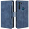 HualuBro Coque pour Motorola Moto G Pro, Housse à Rabat en Premium PU Cuir Flip Cover Case Antichoc Portefeuille Etui pour Motorola Moto G Pro Coque, Bleu