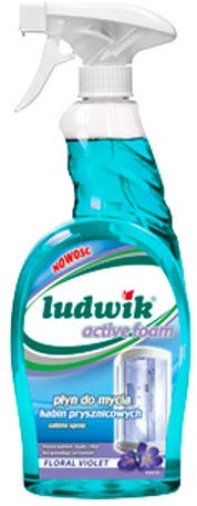 Ludwik Limpiador de mampara de ducha con espuma activa, 750 ml, paquete de 6 unidades