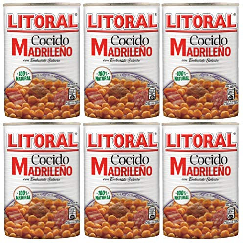 Litoral: Guiso de Garbanzos Madrileño - 440g - Pack de 6 latas