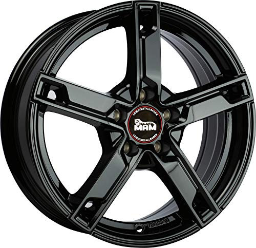 MAMW4 6.5JX16 5/120 ET35 72.6 BLACK PAINTED Alufelgen
