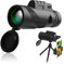 AYYDS Telescopio Monocular 40x60 HD Impermeable Telescopio para Movil con Soporte para Smartphone y Trípode para Caza & Observación de Aves