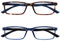 OPULIZE See-Brille Blaulichtfilter 2er Pack Schmal Rahmen Federscharniere Verbessern Den Schlaf Computerbrille Gaming Entspiegelt Braun Transparenter Blau Herren Damen BB9-23