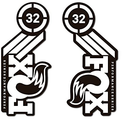 STAR SAM Autocollants compatibles avec fourche de vélo Fox 32 Performance 29'' mod-2 Blanc 1 cm