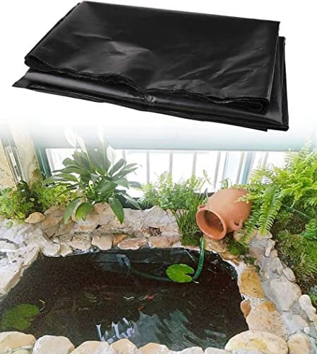 WHFTD HDPE-Teichfolie, Premium Teich Steinfolie, Undurchlässiger Film Für Koiteiche, Bachläufe, Brunnen, Wasserspiele, Wasserfall Und Gartenteich,1 * 2m