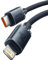 Baseus Crystal Shine Series - USB-C auf Lightning Kabel für Apple iPhone, Power Delivery 20W, 2m, Schwarz