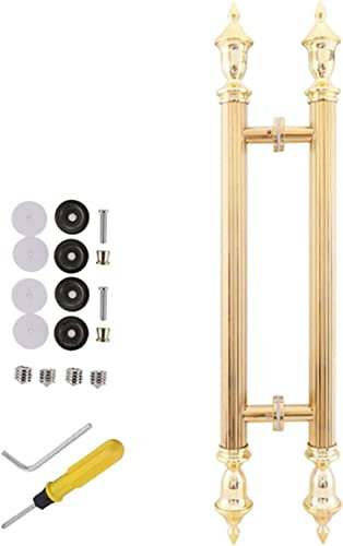 ETULLE Sliding Barn Door Handle Vintage Anti-Slip Sliding Barn Door Handle,Glass Door for Shower and Closet,Indoor and Outdoor Front Door Handle Bar Combination Kit Long 60 80 100 120 150cm (