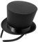 iiniim Damen Mini Zylinderhut Haarband Mini Zylinder Haarreif Party Mini Top Hat Stirnband mit Paillette Schick Haarschmuck Fasching Cosplay Schwarz A One Size