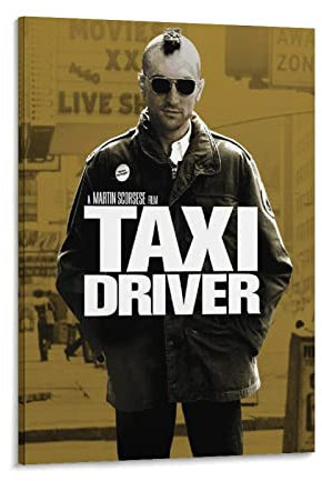 NANXIANG Filmposter mit Taxi-Fahrer-Motiv, Poster, Kunst, Leinwand, Gemälde, Dekoration, Wanddruck, Foto