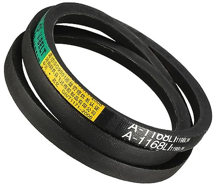 Kozelo A-1168Li/A46 Drive V-Belt - [12mm Width x 8mm Height] A-Section Rubber Drive Belt Wrapped for Transmission Use, 1168mm Inside Circumference