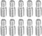 PATIKIL M8x1.25 zu M10x1.5 Doppel Ende Gewindebolzen Schraube Bolzen 10 Packung 304 Edelstahl Stab Bolzen Gewinde Reduzierer Adapter für Möbel Hardware 25mm Lang
