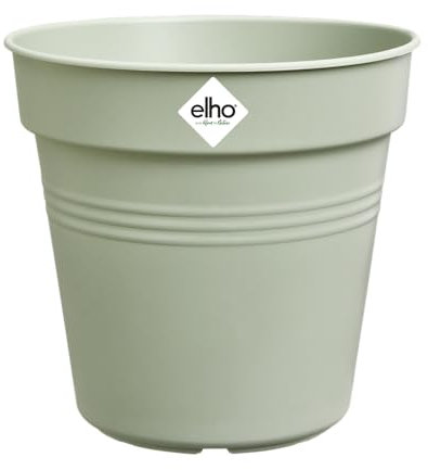 Elho Green Basics Growpot 40 - Vaso Da Coltivazione per Interno Esterno coltura E Raccolta - Ø 40.0 x H 37.0 cm - Verde/Verde Pietra