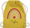 Turnbeutel Rucksack - Regenbogen Regenbögen - Unisize - Gelb - beutel kindergarten schule sportbeutel rainbow sophia turnsack name schulbeutel personalisierte herz beuteltasche mädchen