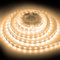 ShineBurky Striscia LED 12V 5 Metri Bianco Caldo, Strisce LED Adesive SMD5050 300LEDs Luci LED Strip Light Flessibili Tagliabile per Camera Cucina TV Decorazione (Senza Alimentatore)
