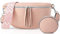 PASUDA Damen Umhängetasche Leder Rosa Bauchtasche Für Damen Crossbody Bag mit Breitem Schultergurt Hüfttasche Gürteltasche Geldbörse Klein Stylisch (Rosa)