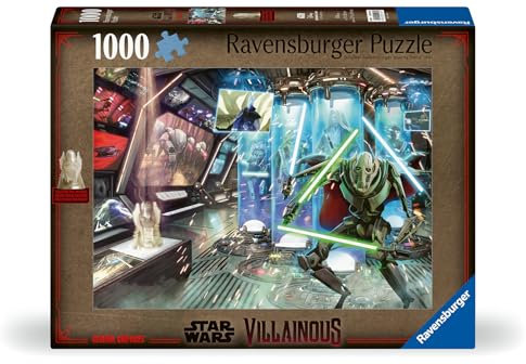 Ravensburger Star Wars Villainous: General Grievous und Figur, 1000 Teile Puzzle für Erwachsene - 12001123 - Handwerkliches Werkzeug, Made in Germany, jedes Teil zusammen