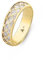 Amberta Allure Damen Diamantschliff Ring aus 9K Gold: Gold Diamant Schliff Bandring Größe 53,8
