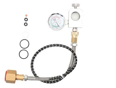 QAVODB Adapter Hochdruckschlauch 50cm Rohrtyp, 22mm Rohrdurchmesser, 1500PSI für grössere CO2 Flaschen, geeignet, für Wassersprudler CO2 Schlauch umfüllen, für Grohe Blue Home