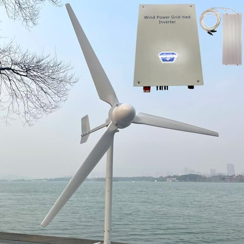 5000W Windkraftanlage 220V 230V Windturbine mit Grid Tie Inverter 5KW windkraft Generator auf Netzwechselrichter Windräder stromerzeuger (220V mit Wechselrichter)