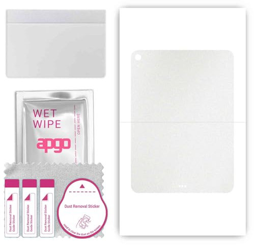 apgo Rückseite Schutzfolie, Skin, kompatibel mit Apple iPad Air 13 6 gen. 2024, Hinten Displayschutzfolie aus Vinylfolie, kratzfest, einfache Montage - Matt Transparent