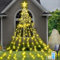 Aofonchy Solar Lichterkette Weihnachtsbaum, 2M x 9 Stränge 198 LED USB Lichterkette mit Stern, Wasserdichte Weihnachtsbeleuchtung mit 8 Leuchtmodi & Fernbedienung für Weihnachtsbaum dekoration