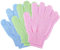 Pack of 6 Peelinghandschuh Waschhandschuh, Exfoliating Gloves Körper Duschhandschuh Massage Peeling Handschuh Handschuhe für Körper Und Gesicht - Grün,Blau,Rosa