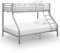Willood Etagenbett Stockbett Hochbett Etagenbettgestell Stockbett Hochbett Etagenbett Stockbett Hochbett Etagenbettgestellgestell Grau Metall 140x200 cm/90x200 cm