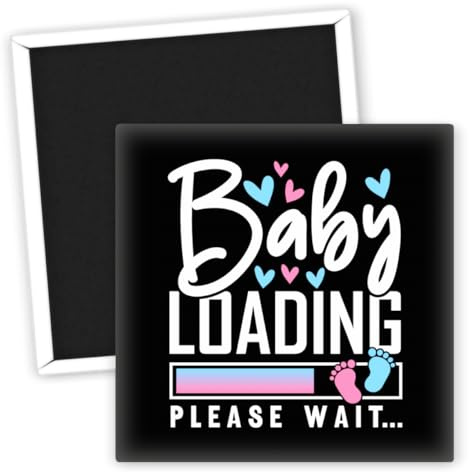 Baby Loading Kühlschrankmagnet - Freundschaftsgeschenk rosa blau - kreative Kühlschrankmagnete - niedliche Kühlschrankmagnete - Geschenke für Familie & Freunde - originelle Magnete
