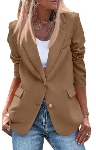 Blazer Blazer Rouge Femme Blazer Blanc Veste De Travail Femme Veste Longue Femme Chic Et Elegante Veste Tailleur Femme Chic Et Elegant Veste Légère Femme Été Veste Violette Marron M