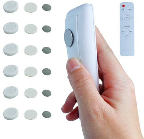6 Piezas Soporte Magnético de pared para Mando A Distancia, Soportes Magnéticos Mejorados para Control Remoto, Organizador Mandos TV Magnéticos y Adhesivos para el Hogar, Oficina, Escuela (Blanco)