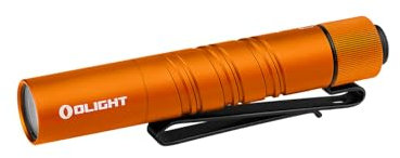 OLIGHT i3T2 EOS Torch 200 Lumens Meters Throw Mini AAA EDC Flashlight Eeveryday Pocket Carry Outdoor Gear for Dog Walking,Hiking,Camping,Joging, Maitenance (Orange)